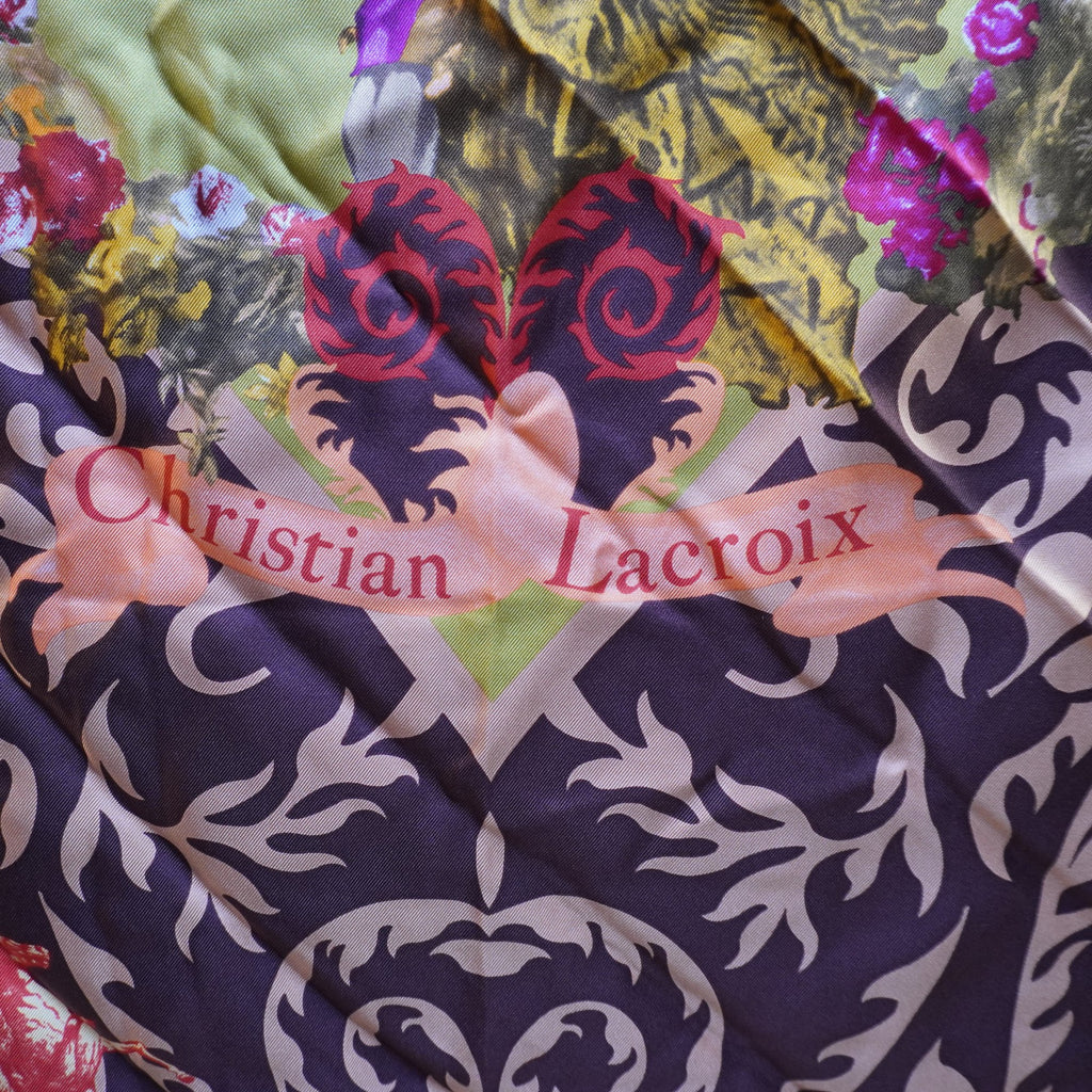 Bufanda Christian Lacroix para Mujer Usada - Multicolor, Seda
