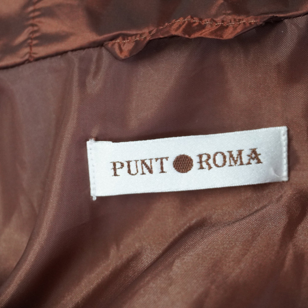 Chaqueta Acolchada Punto Roma para Mujer Usada - Marrón, S
