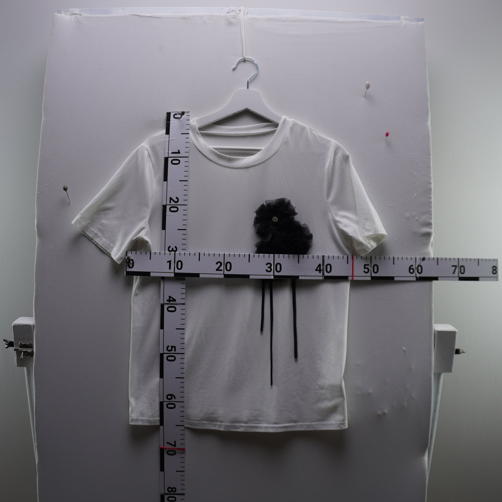 Camiseta de Manga Corta Italian Style para Mujer Usada - Blanca, S