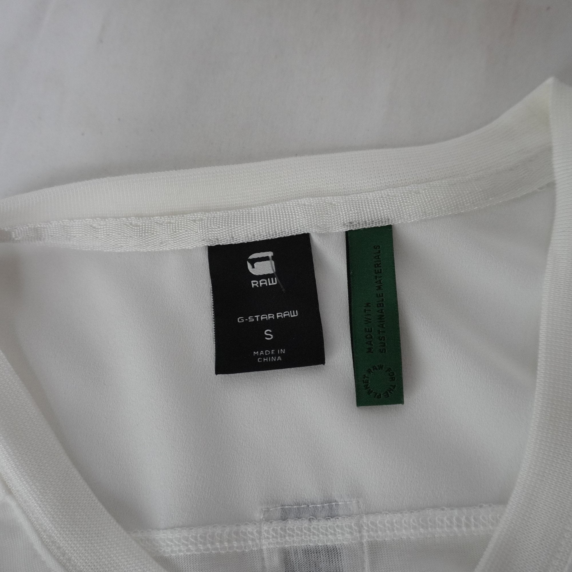 Camiseta de Manga Corta G-Star para Hombre Usada - Blanco, S