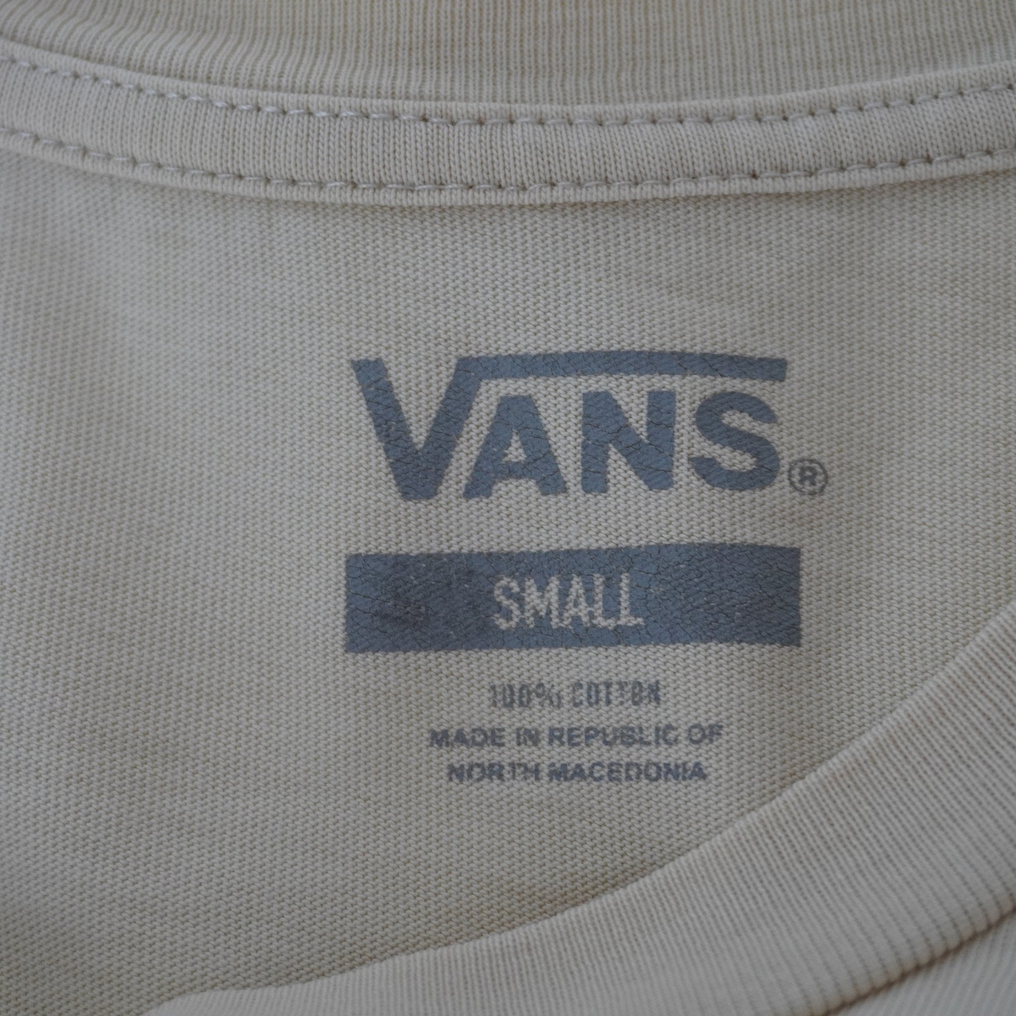 Camiseta Vans para Mujer Usada - Beige, S
