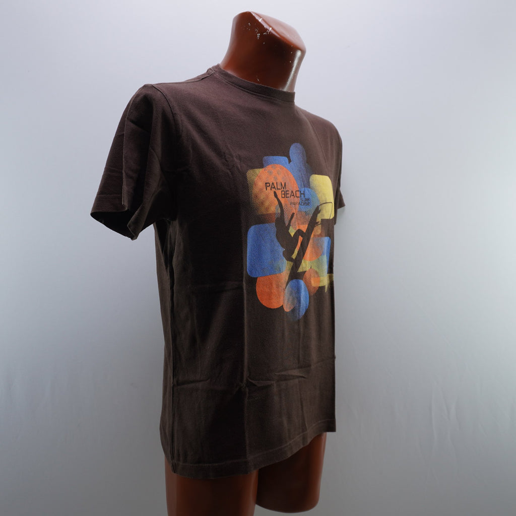 Camiseta de Manga Corta Palm Beach para Hombre Usada - Marrón, M