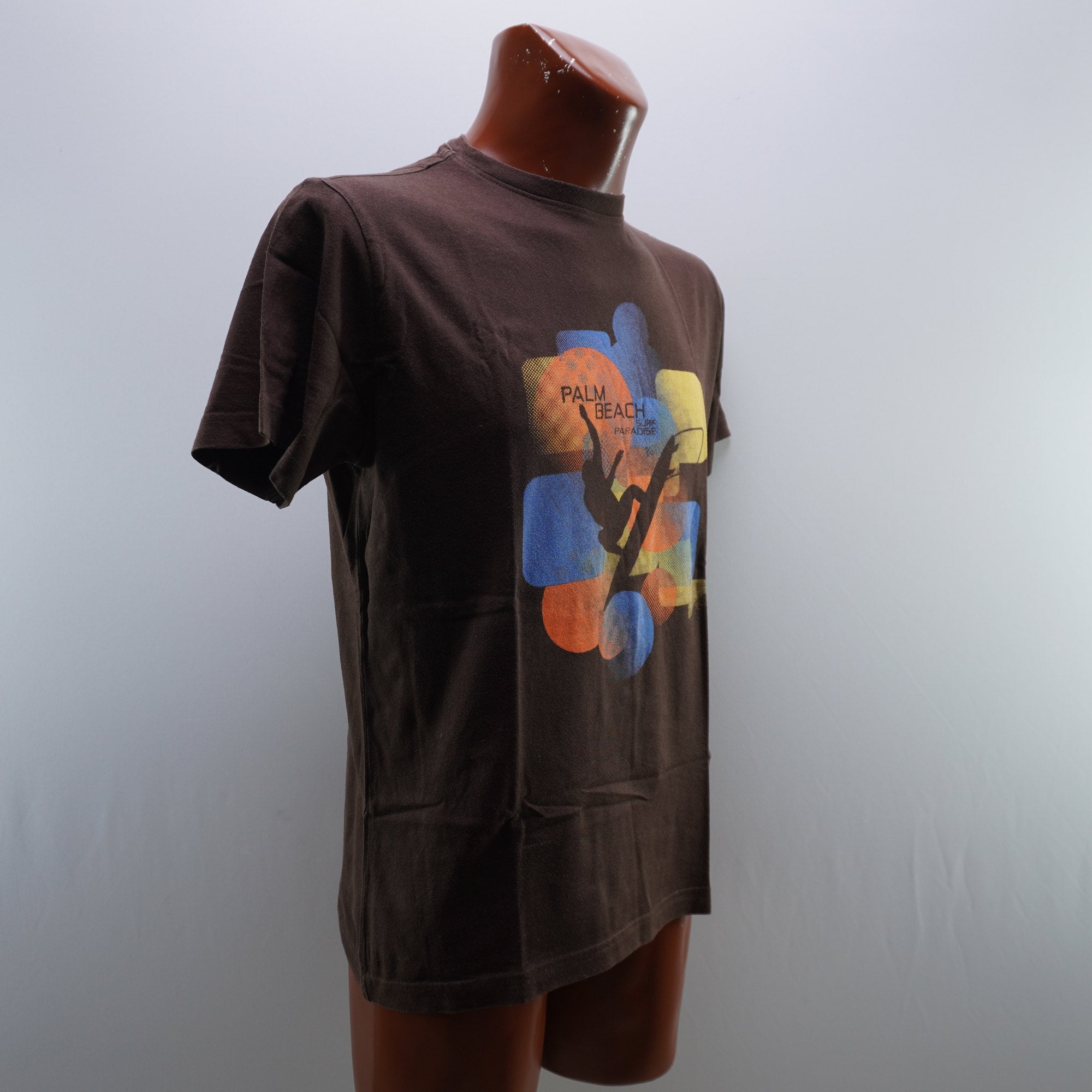 Camiseta de Manga Corta Palm Beach para Hombre Usada - Marrón, M