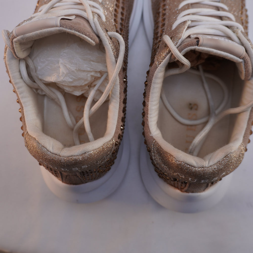 Zapatillas Guess para Mujer Usadas - Dorado, Talla 39