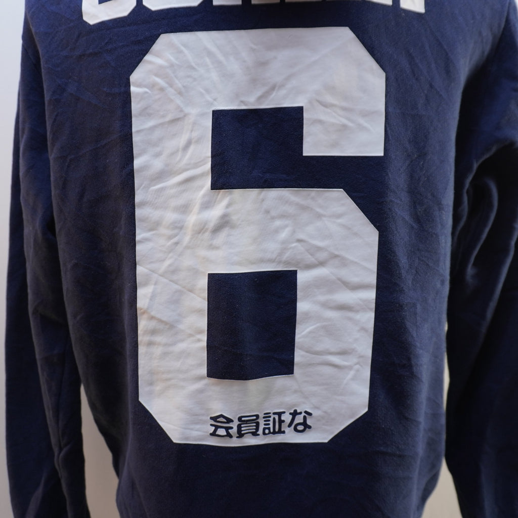 Sudadera con Capucha Superdry para Hombre Usada - Azul Marino, Mediano (M)