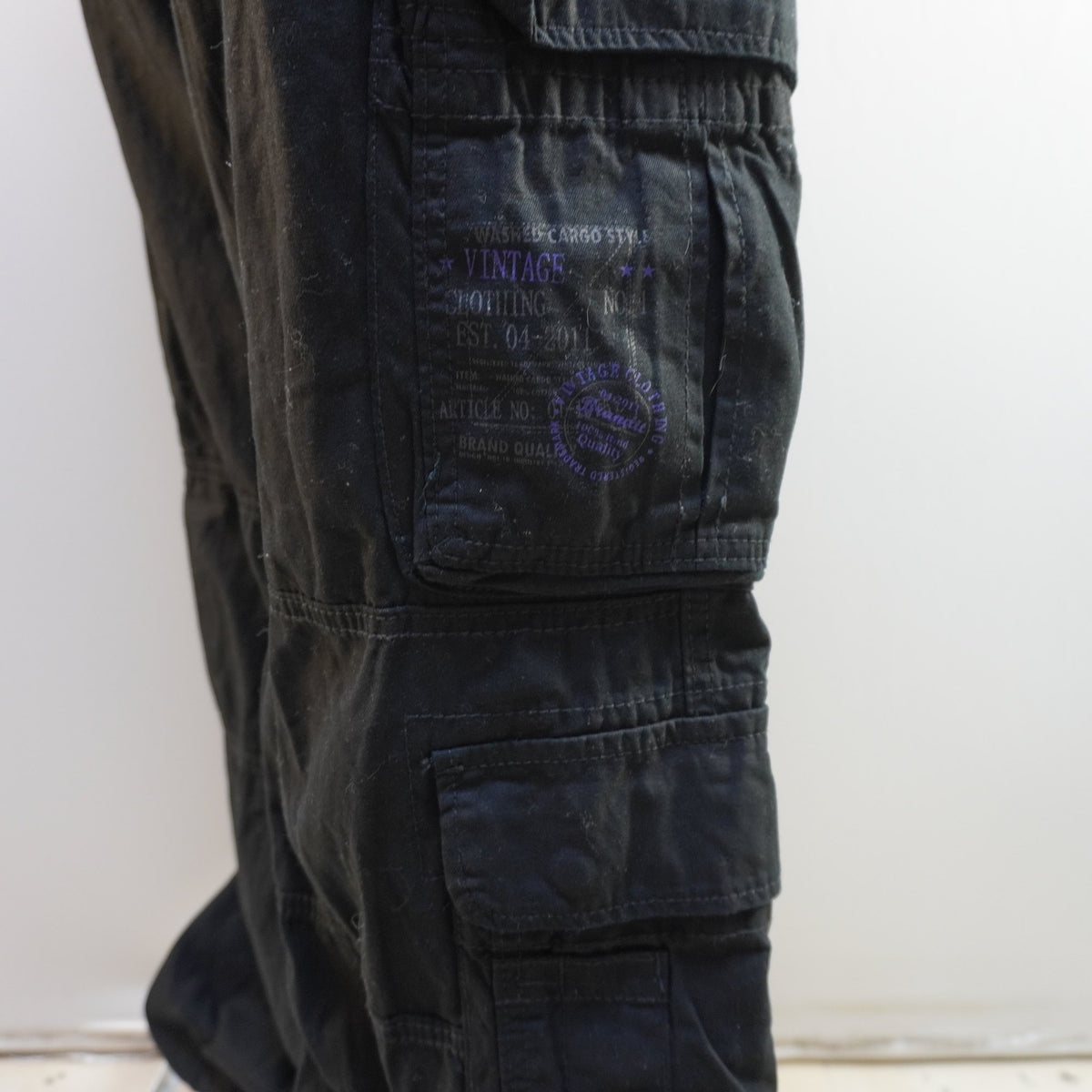 Pantalones Cargo Brandt para Hombre Usados - Negros, XXXL