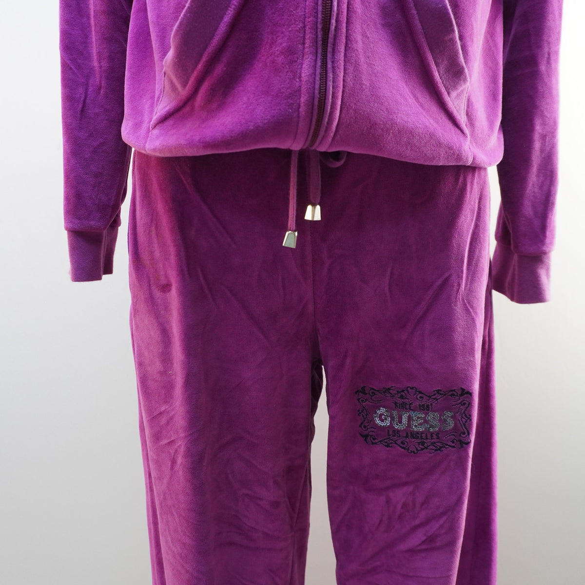 Sudadera con Capucha Guess para Mujer Usada - Púrpura, XL