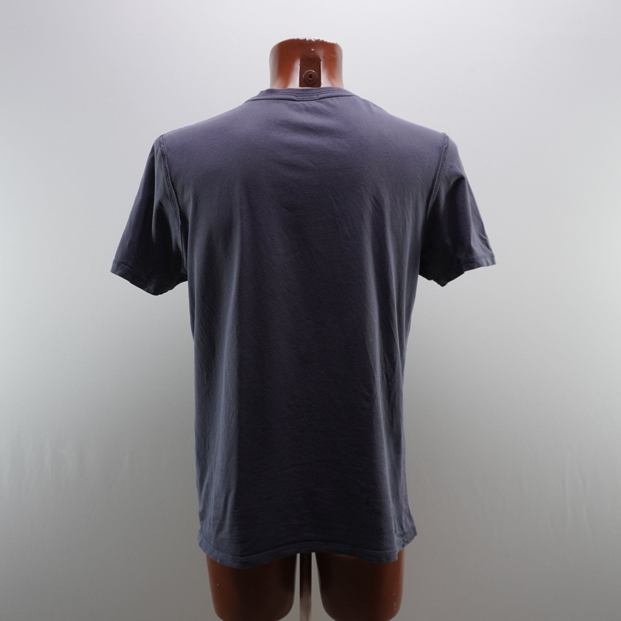 Camiseta de Manga Corta True Religión para Hombre Usada - Azul, L