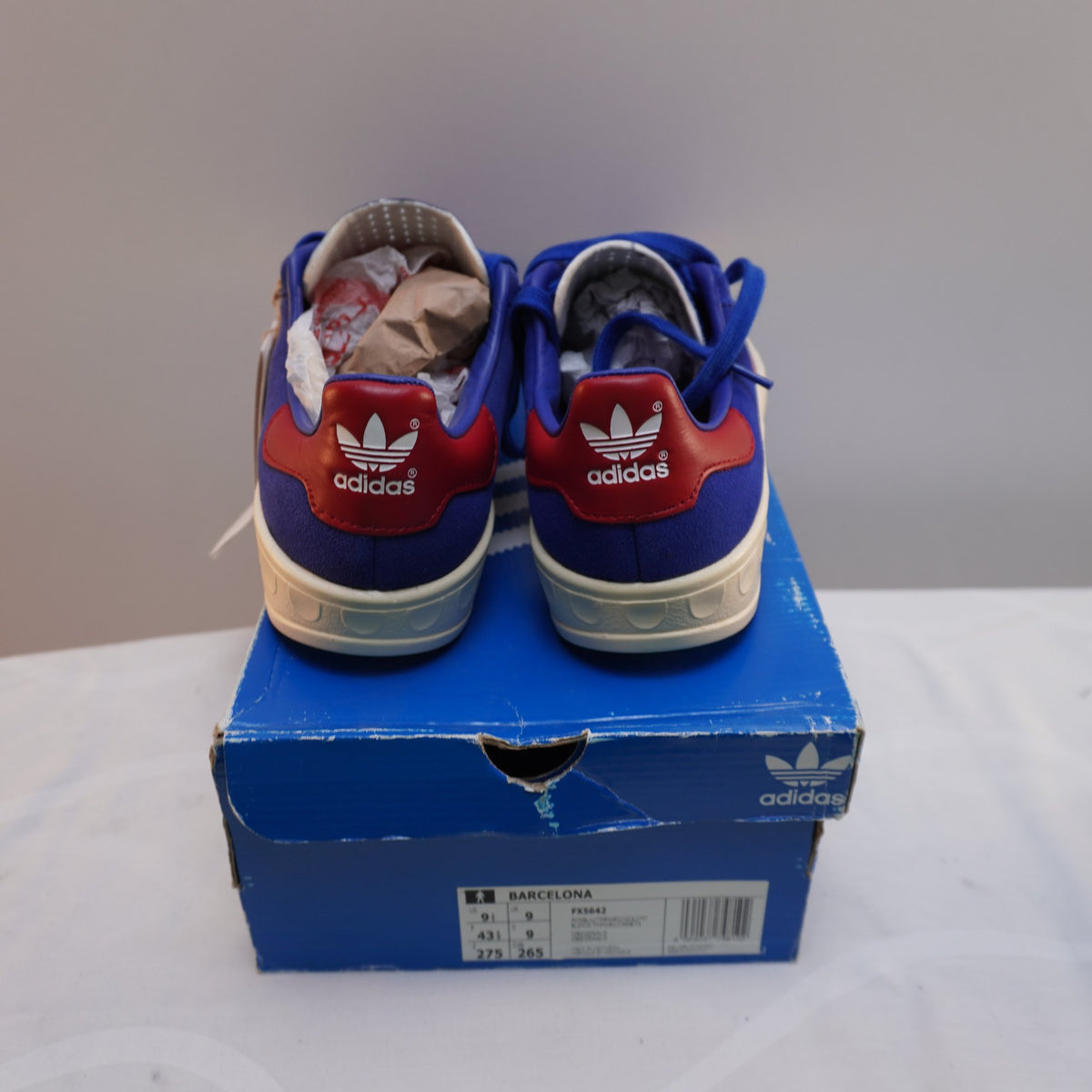 Zapatillas Adidas para Hombre Usadas - Azul, Talla 43