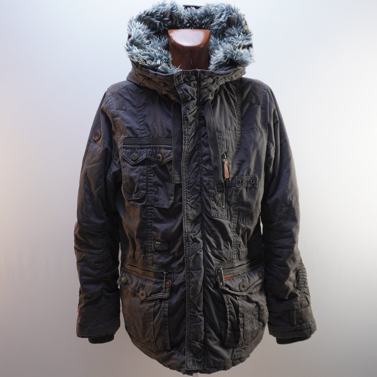 Parka Khujo para Hombre Usada - Gris, XXL
