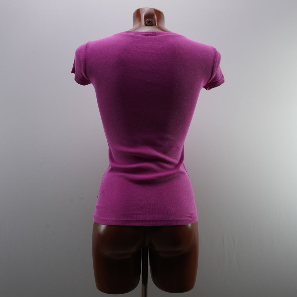Camiseta de Manga Corta Tommy Hilfiger para Mujer - Rosa, M, Usada en Muy Buen Estado