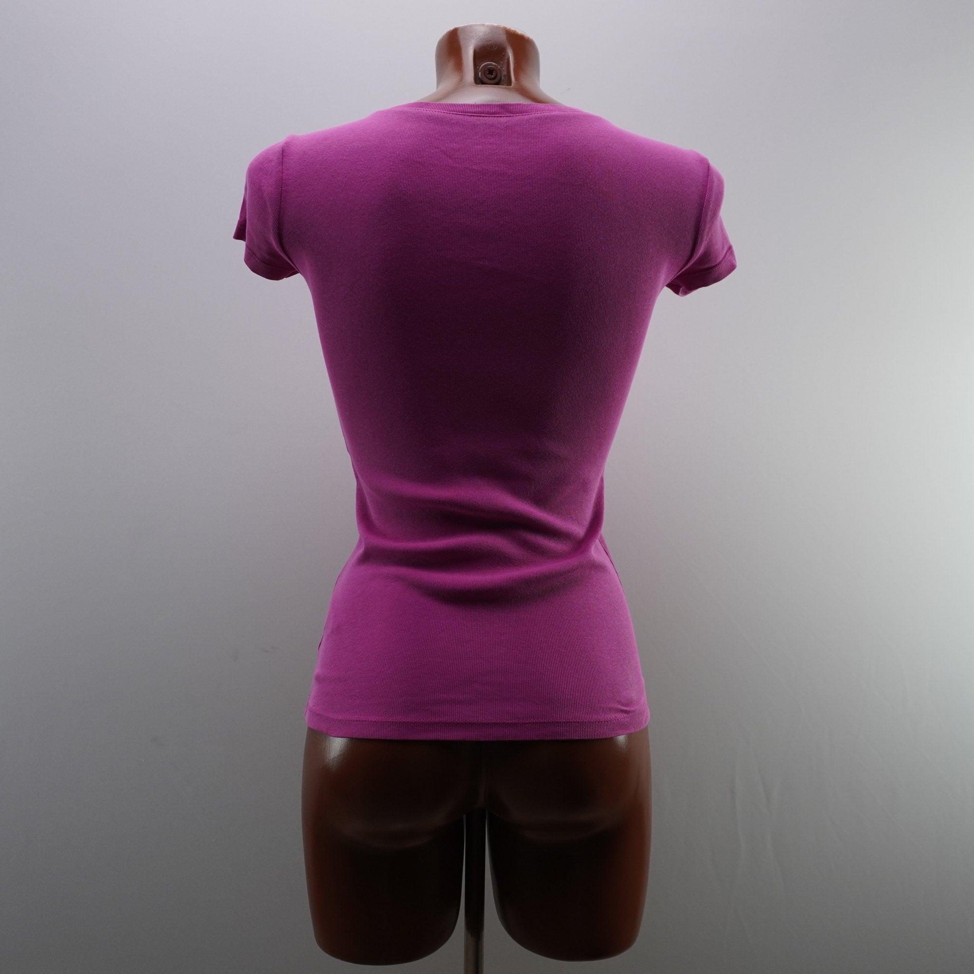 Camiseta de Manga Corta Tommy Hilfiger para Mujer - Rosa, M, Usada en Muy Buen Estado
