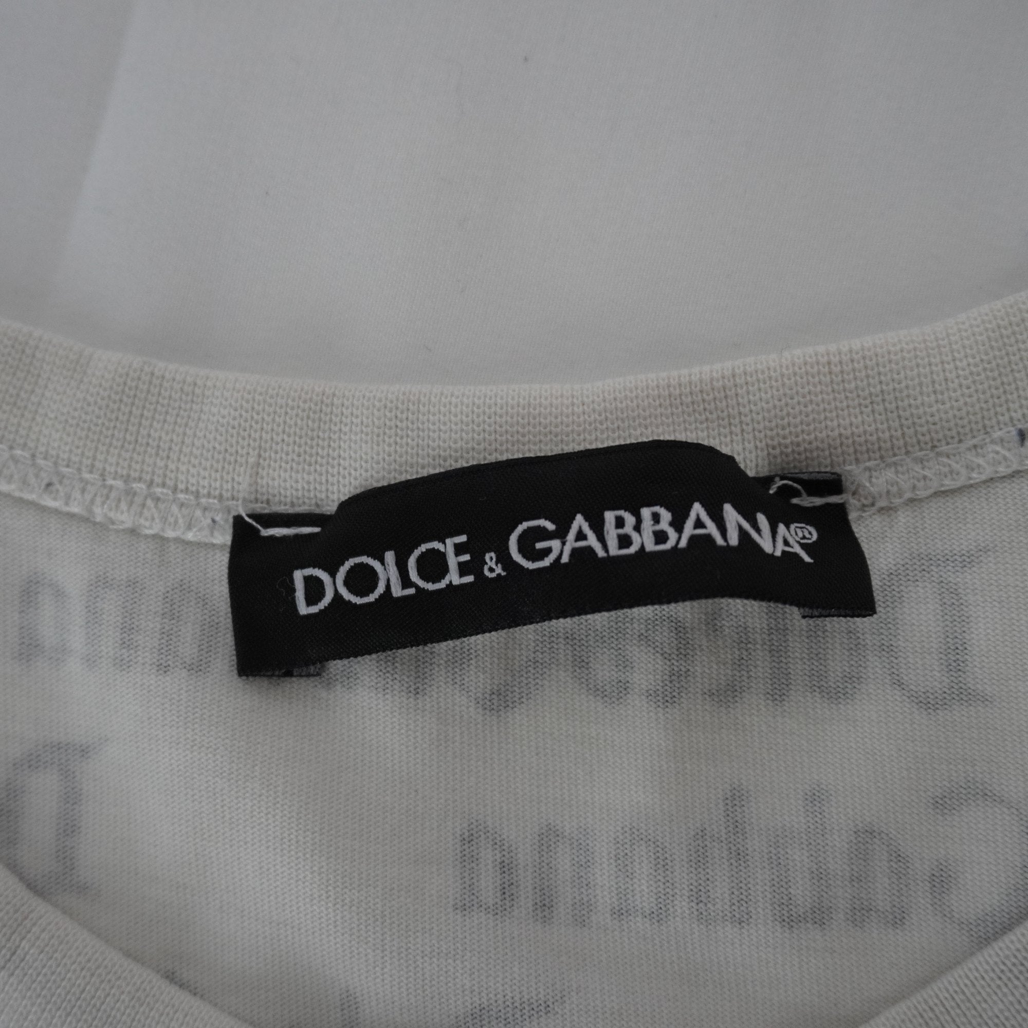 Camiseta Dolce Gabbana para Hombre Usada - Blanca, XXL
