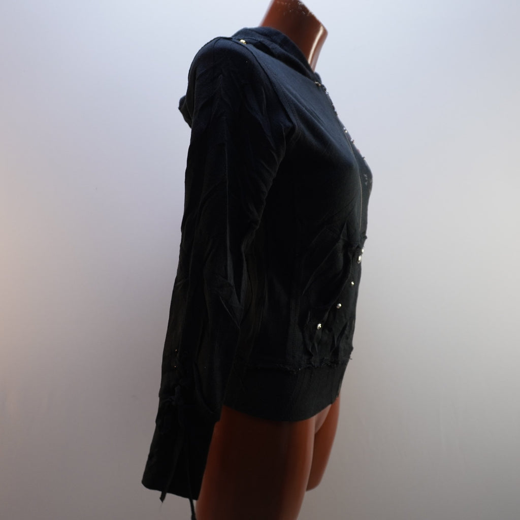 Sudadera con Capucha Hard Rock para Mujer Usada - Negra, XS