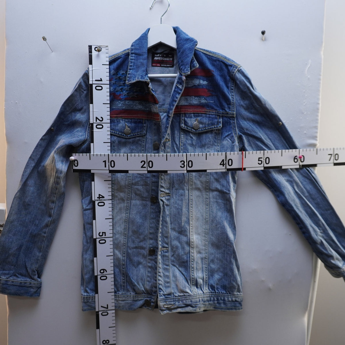 Cazadora Vaquera Tom Thompson para Hombre Usada - Azul, Pequeño (S)