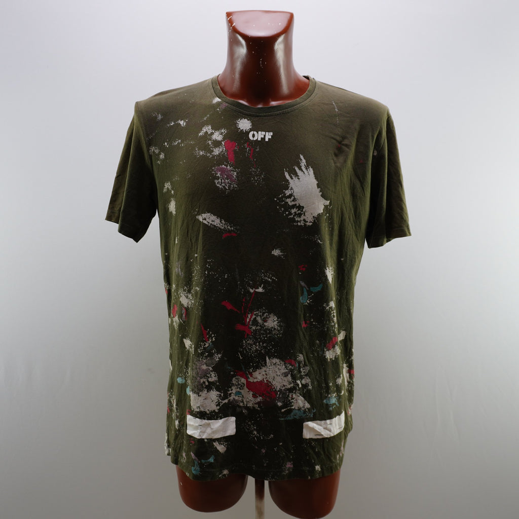 Camiseta Off para Hombre Usada - Corto, Grande (L), Muy Buen Estado