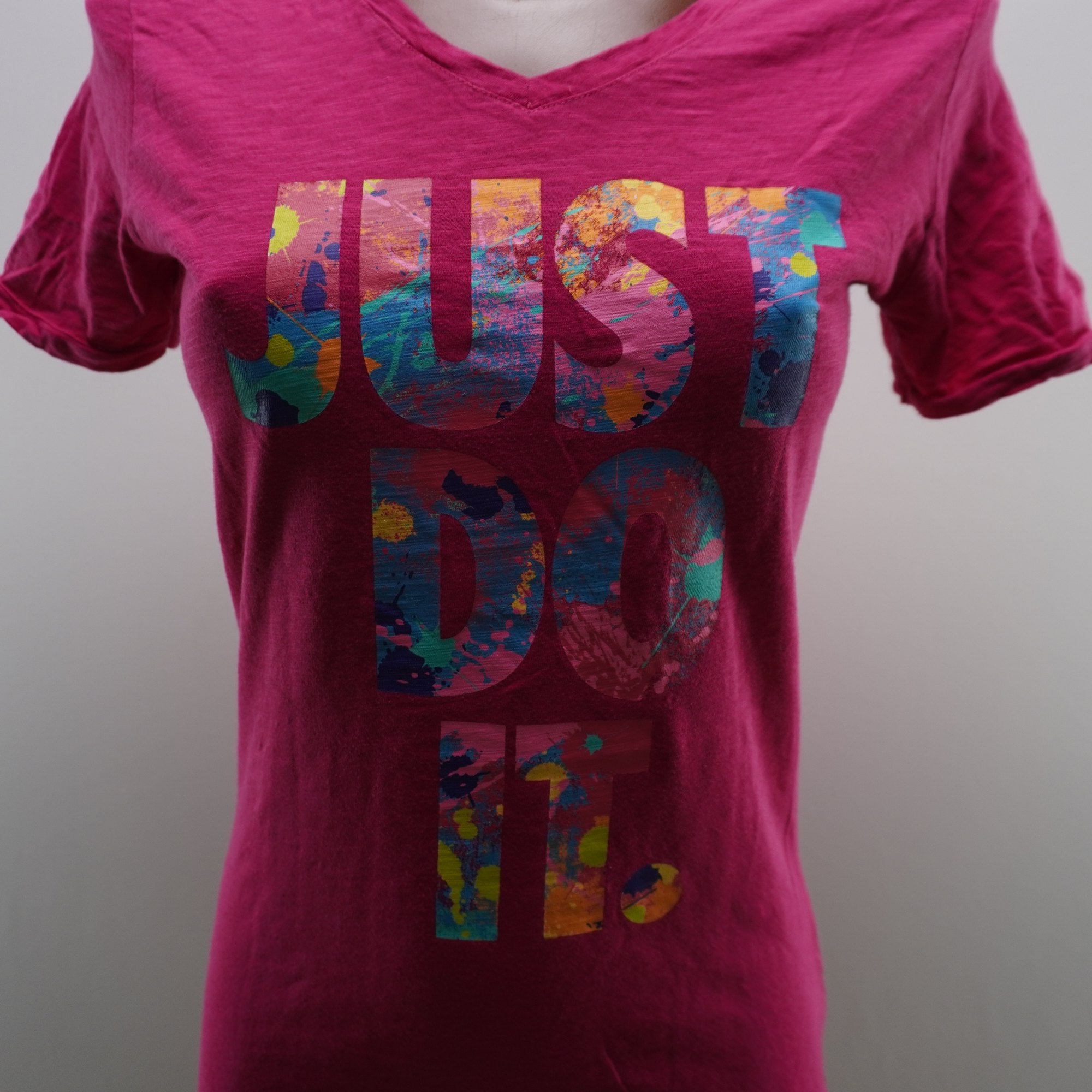 Camiseta Nike para Mujer Usada - Rosa, M