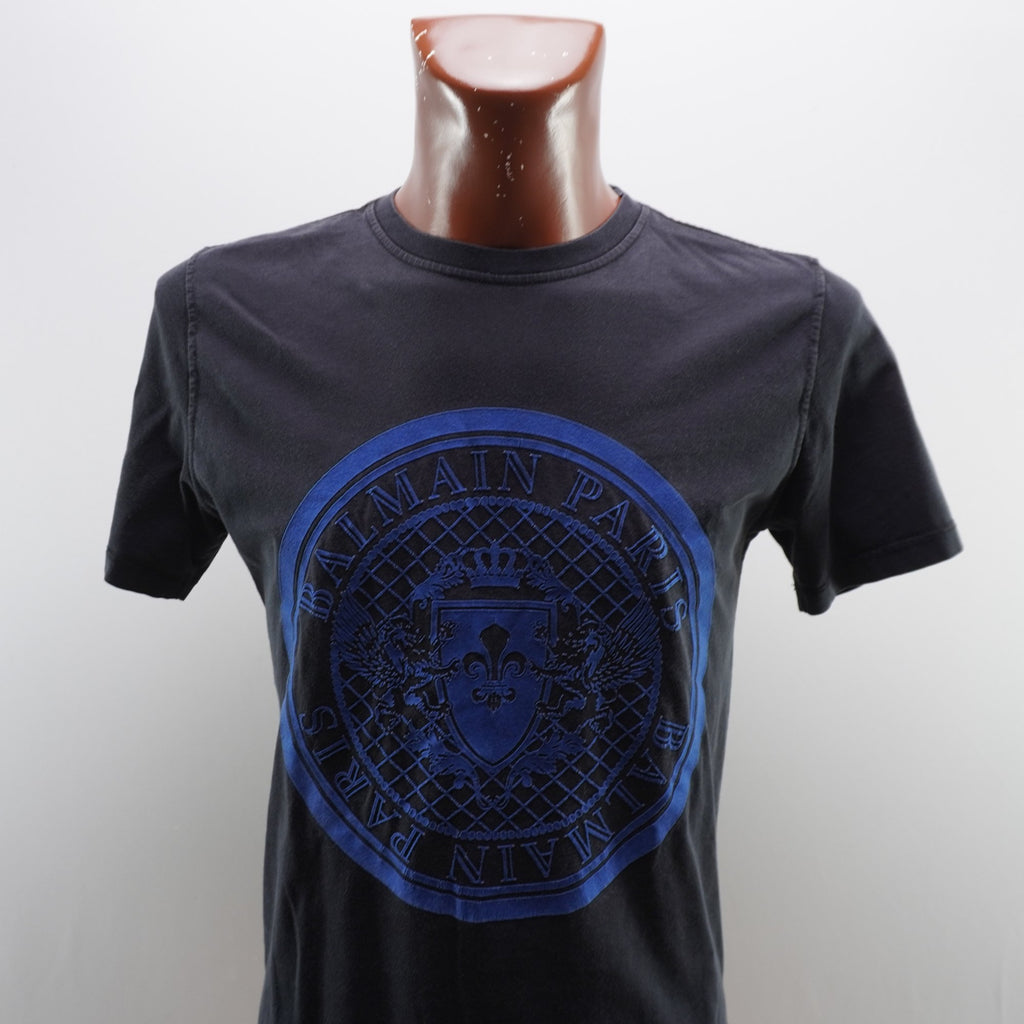 Camiseta de Manga Corta Balmain para Hombre Usada - Negra, M