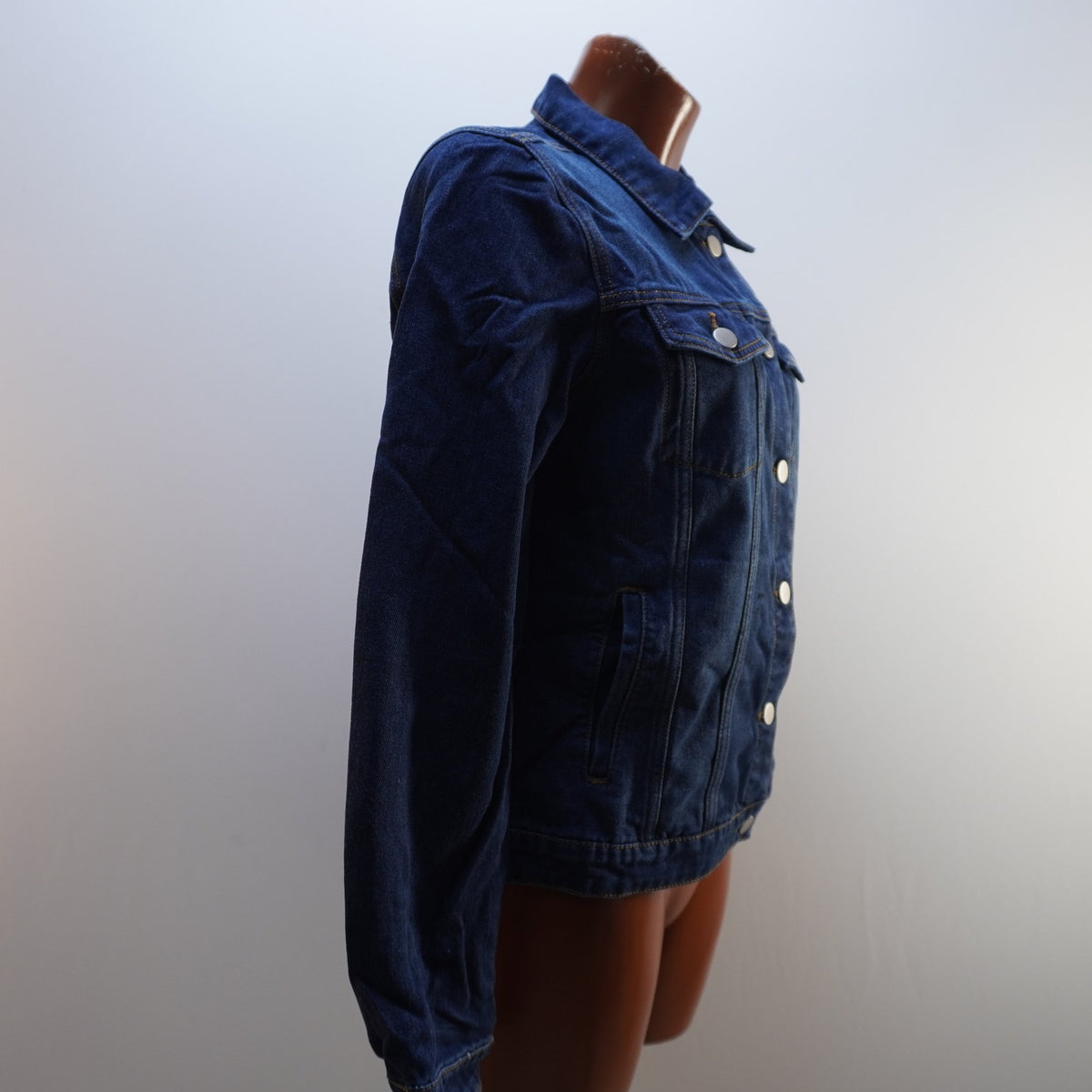 Cazadora Vaquera Italian Style para Mujer Usada - Azul Marino, M
