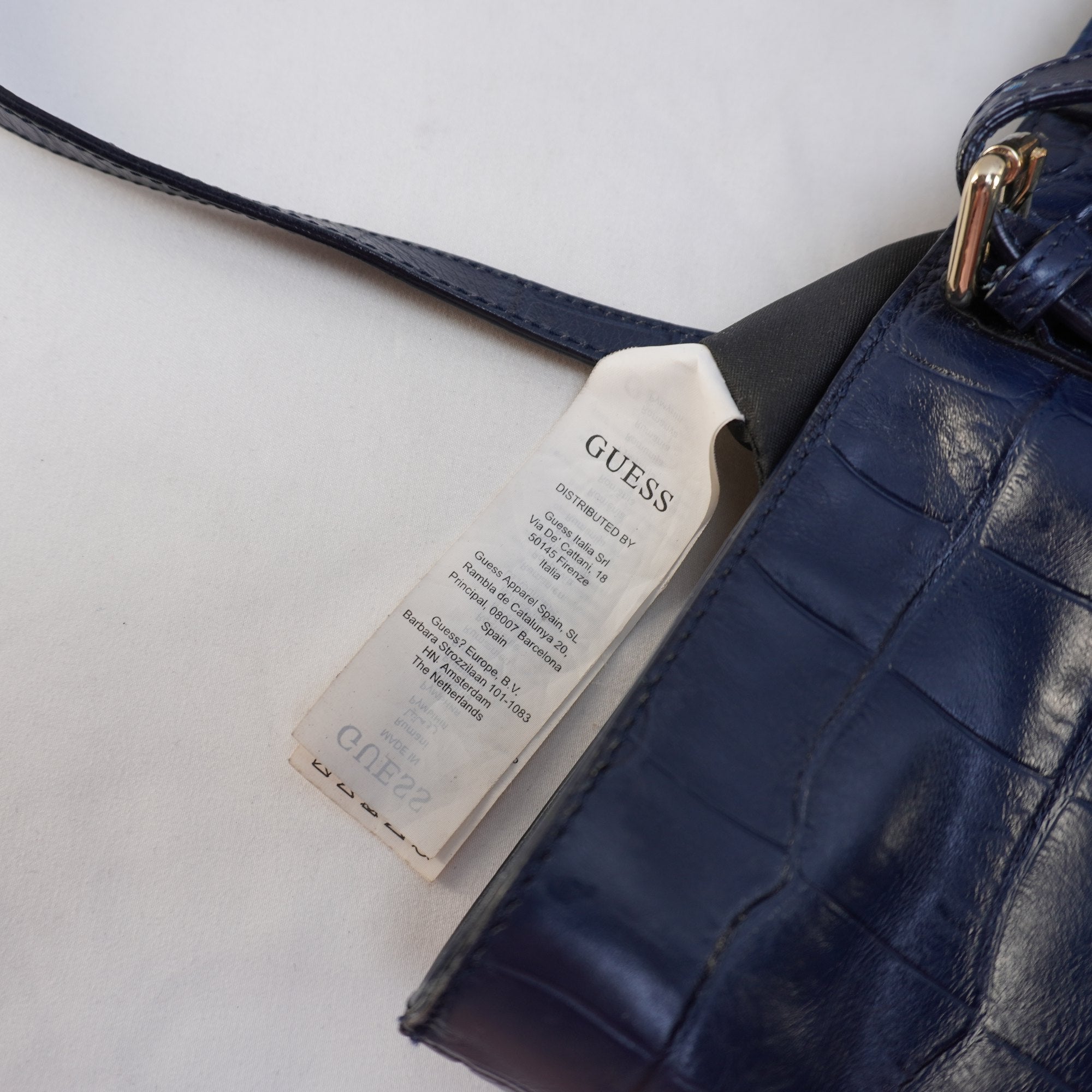 Bolso Baguette Guess para Mujer Usado - Azul Marino