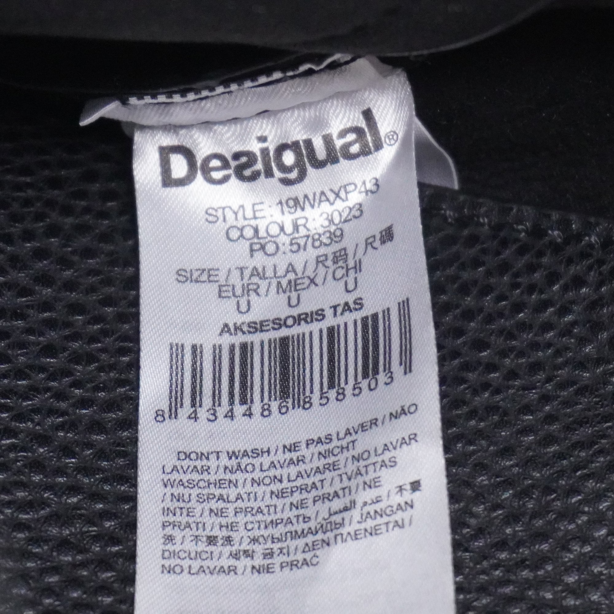 Bolso Baguette Desigual para Mujer Usado - Negro, Muy Buen Estado