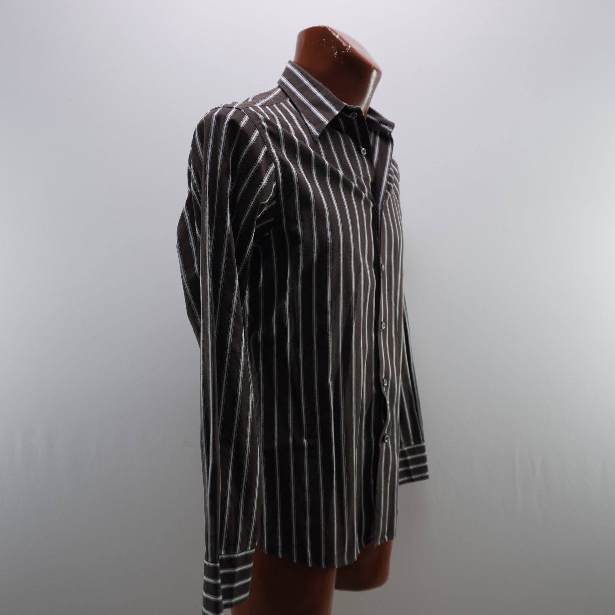 Camisa de Vestir Springfield para Hombre Usada - Marrón, Mediana (M)
