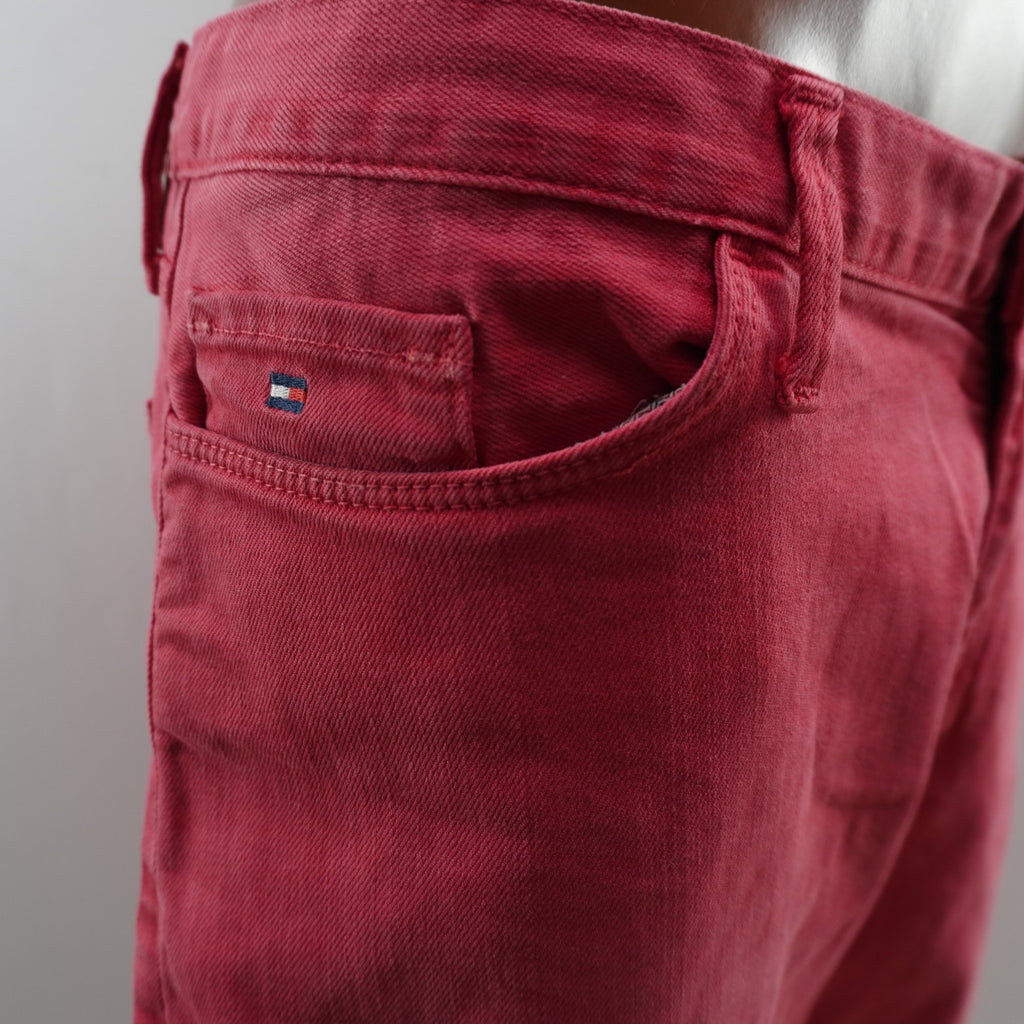 Pantalones Cortos Vaqueros Tommy Hilfiger para Hombre Usados - Rojos, L