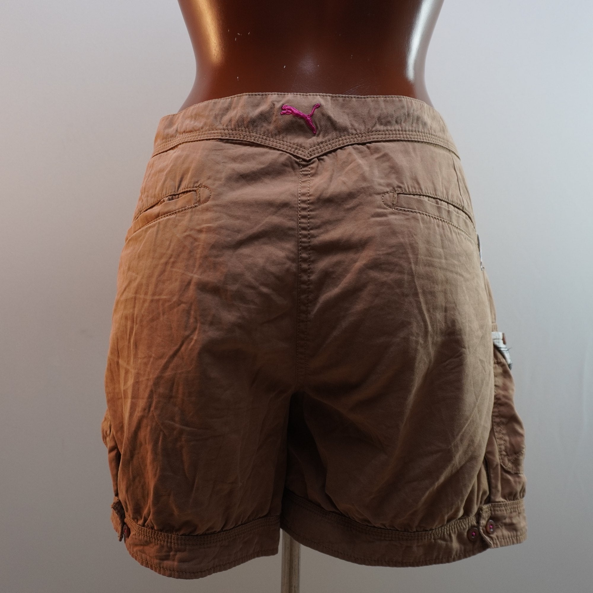 Pantalones Cortos Vaqueros Puma para Mujer Usados - Marrón, XL