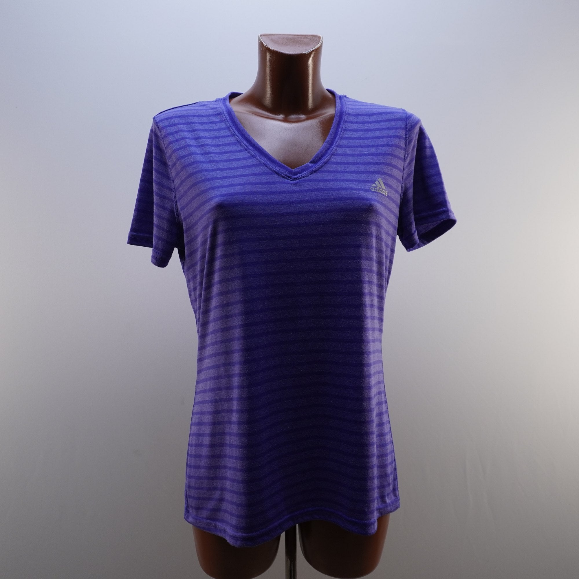 Camiseta de Manga Corta Adidas para Mujer Usada - Púrpura, L