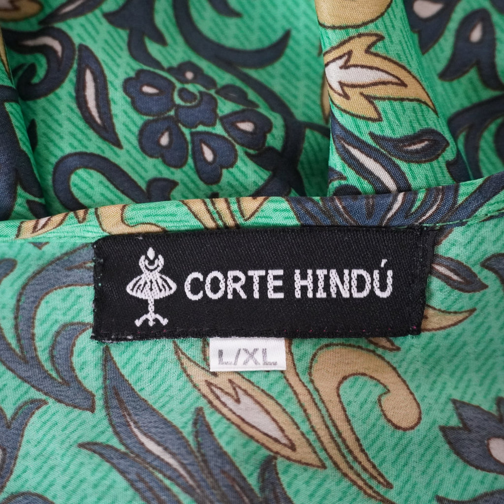 Vestido Corte Hinde para Mujer Usado - Verde, XL