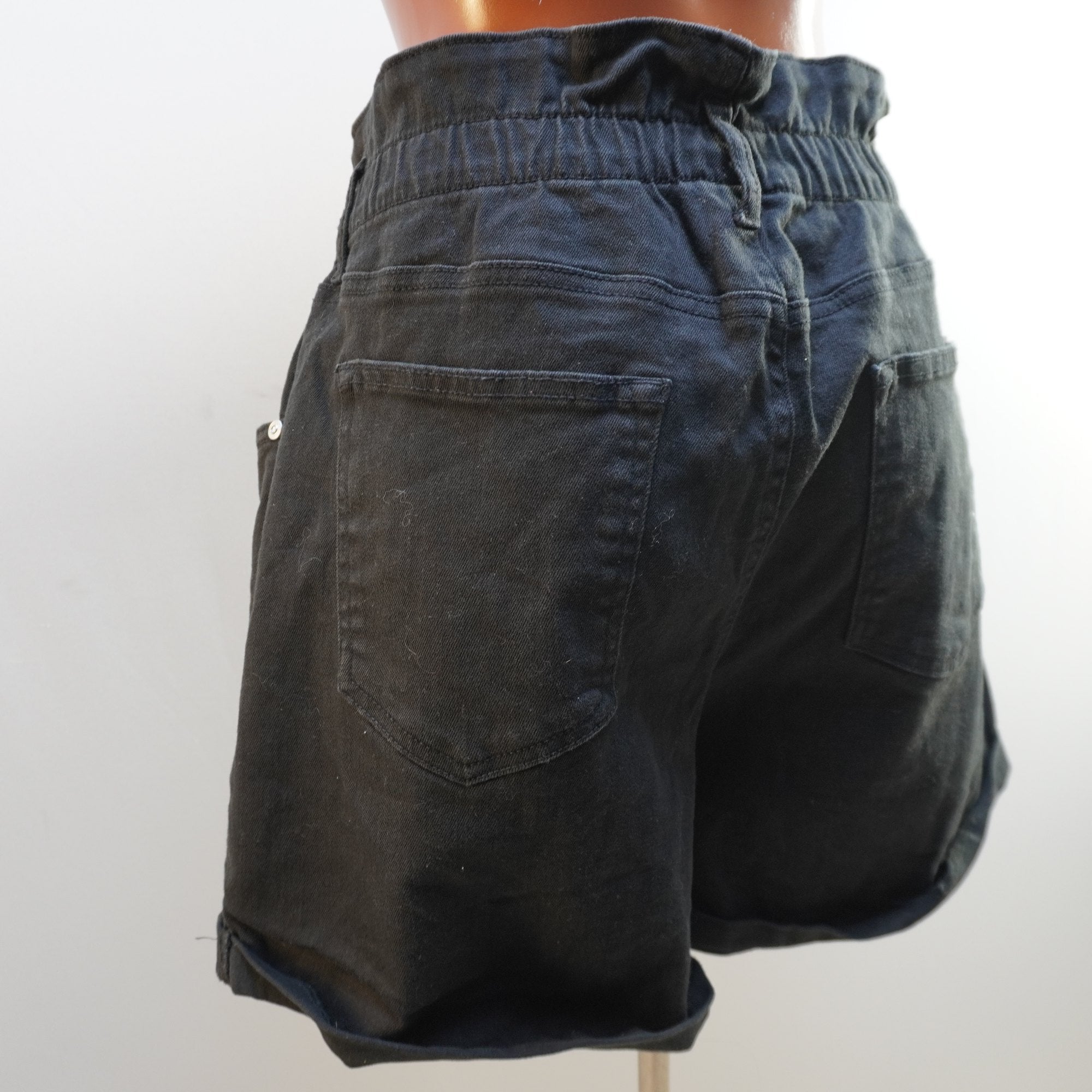 Pantalones Cortos Vaqueros Bodyflirt para Mujer Usados - Negros, XXL