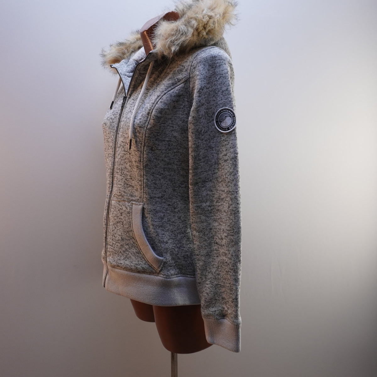 Sudadera con Capucha Superdry para Mujer Usada - Gris, XL