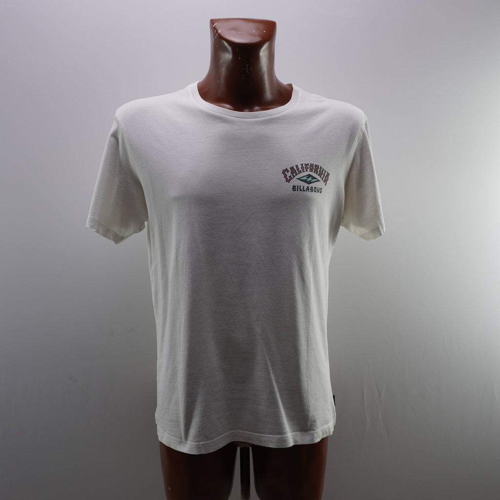 Camiseta de Manga Corta Billabong para Hombre Usada - Blanca, M