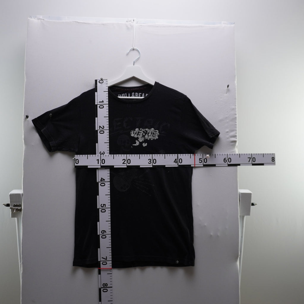 Camiseta de Manga Corta Pull & Bear para Hombre Usada - Negra, S