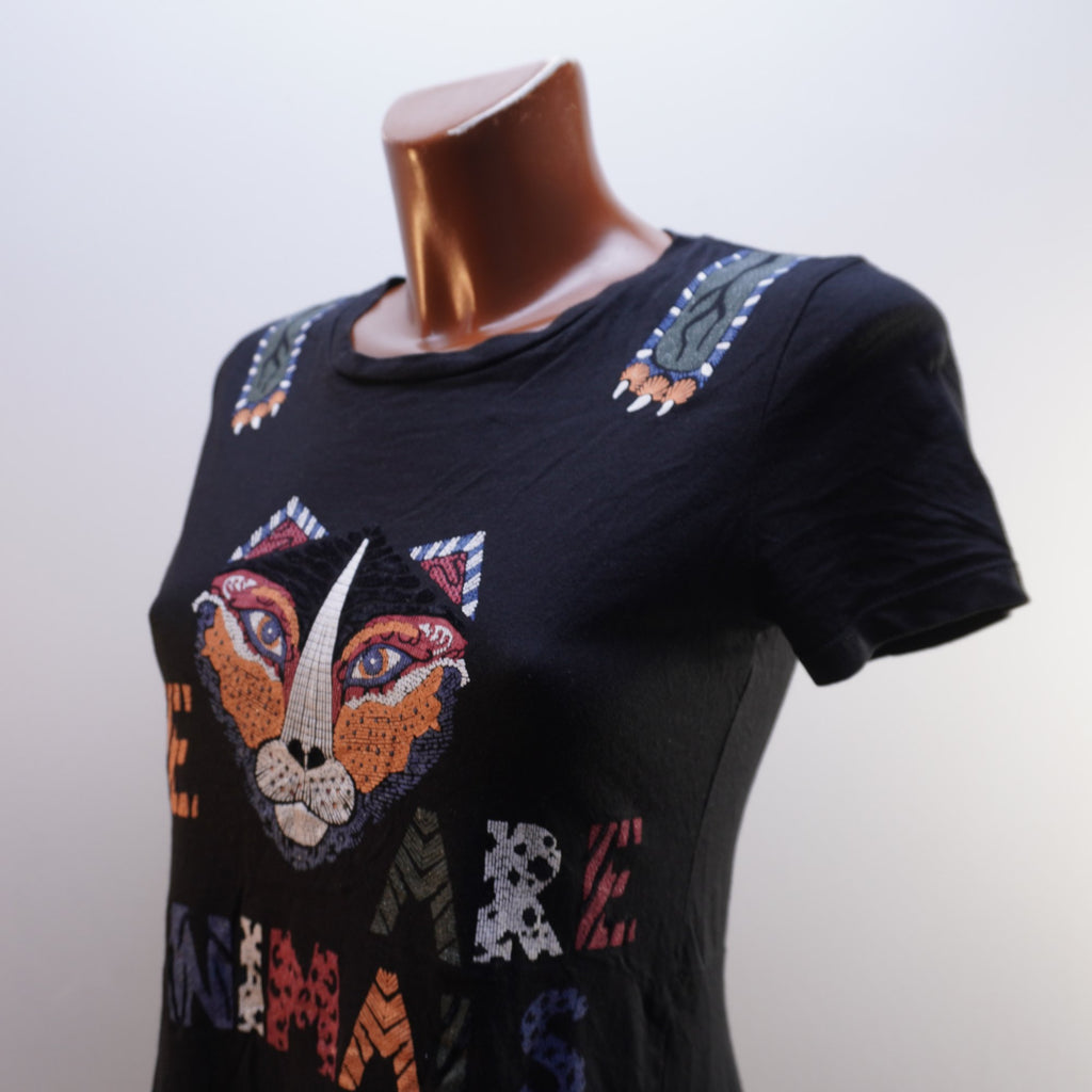 Camiseta Desigual para Mujer Usada - Negra, S