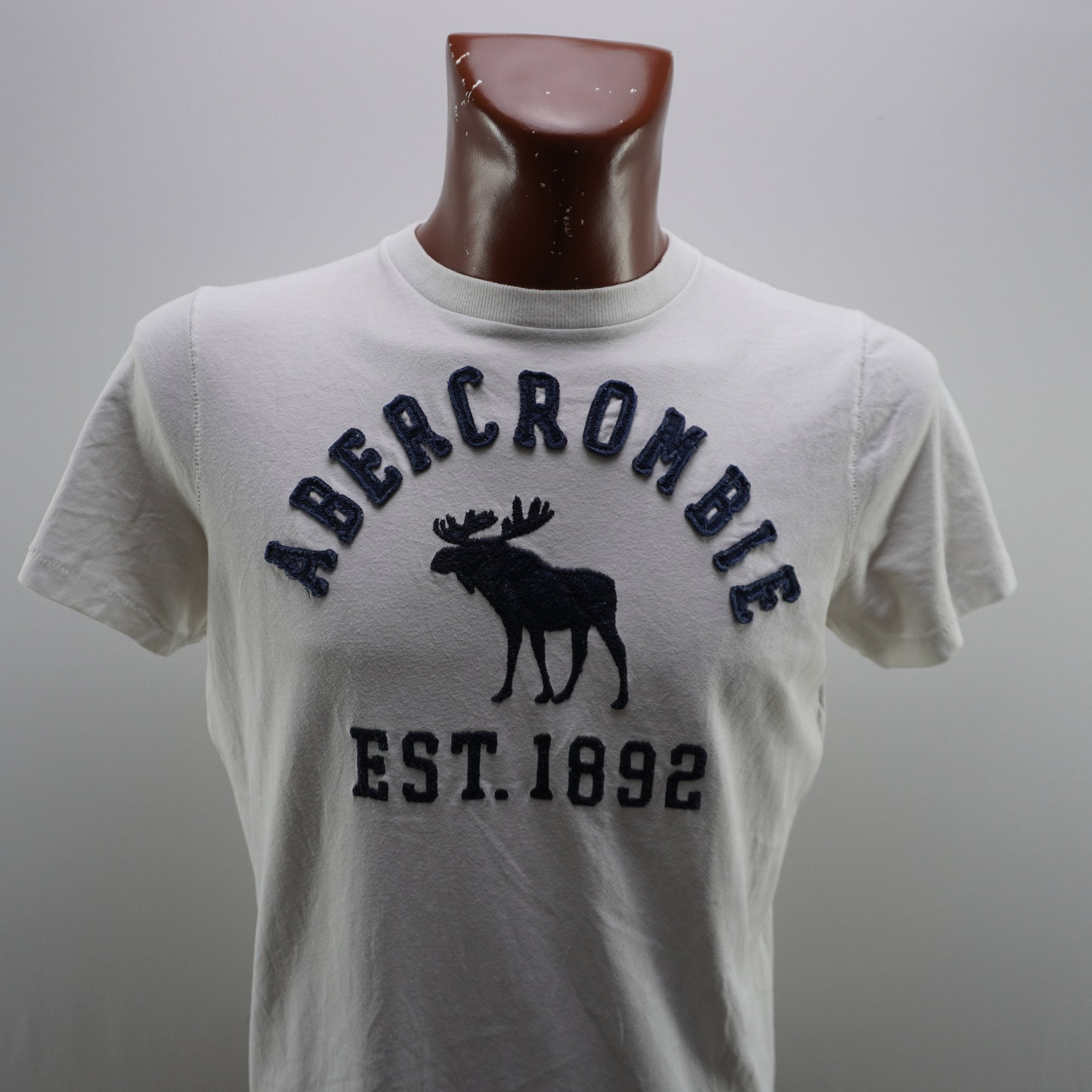 Camiseta Abercrombie & Fitch para Hombre - Blanca, L (Usada en Muy Buen Estado)