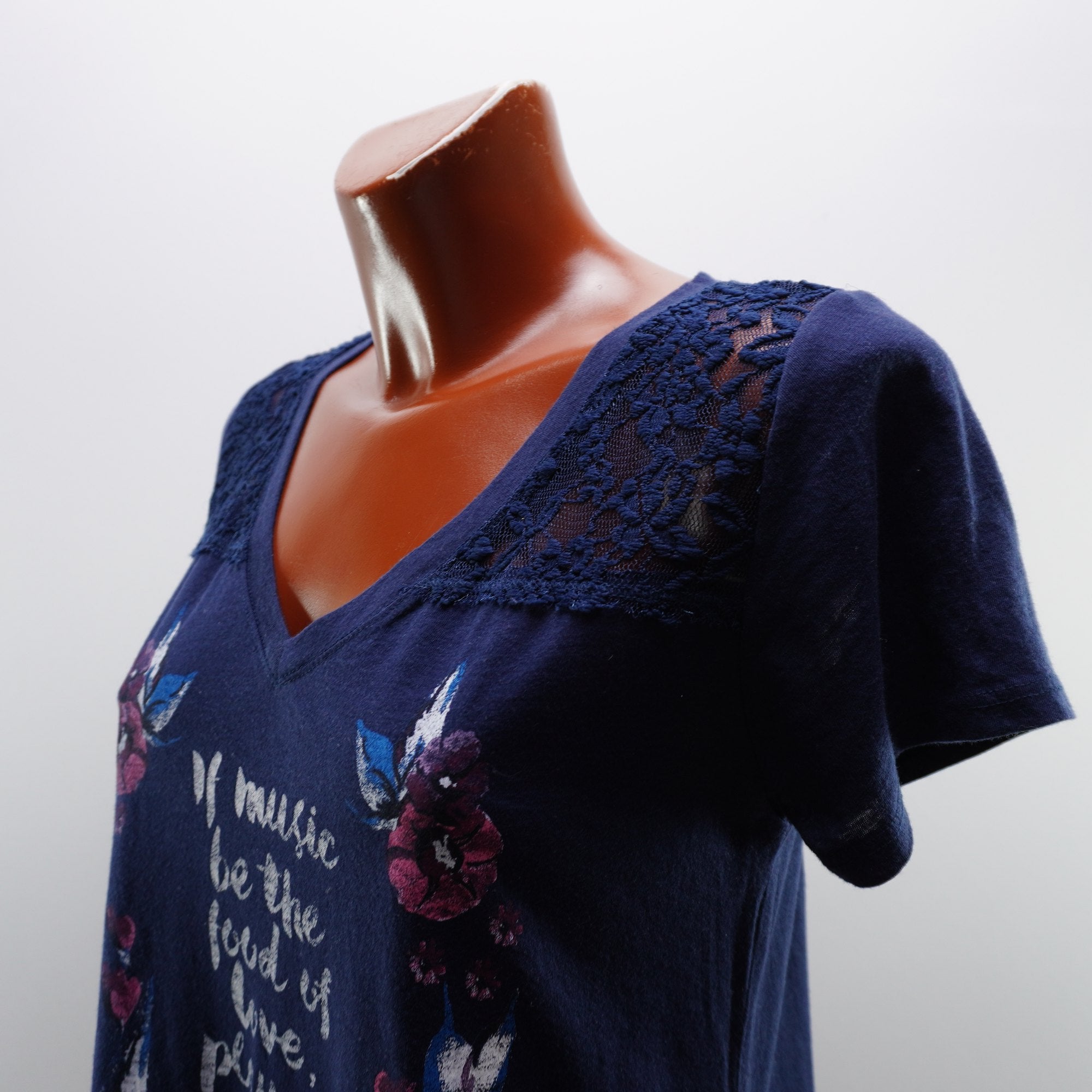 Camiseta Hollister para Mujer Usada - Azul Marino, M