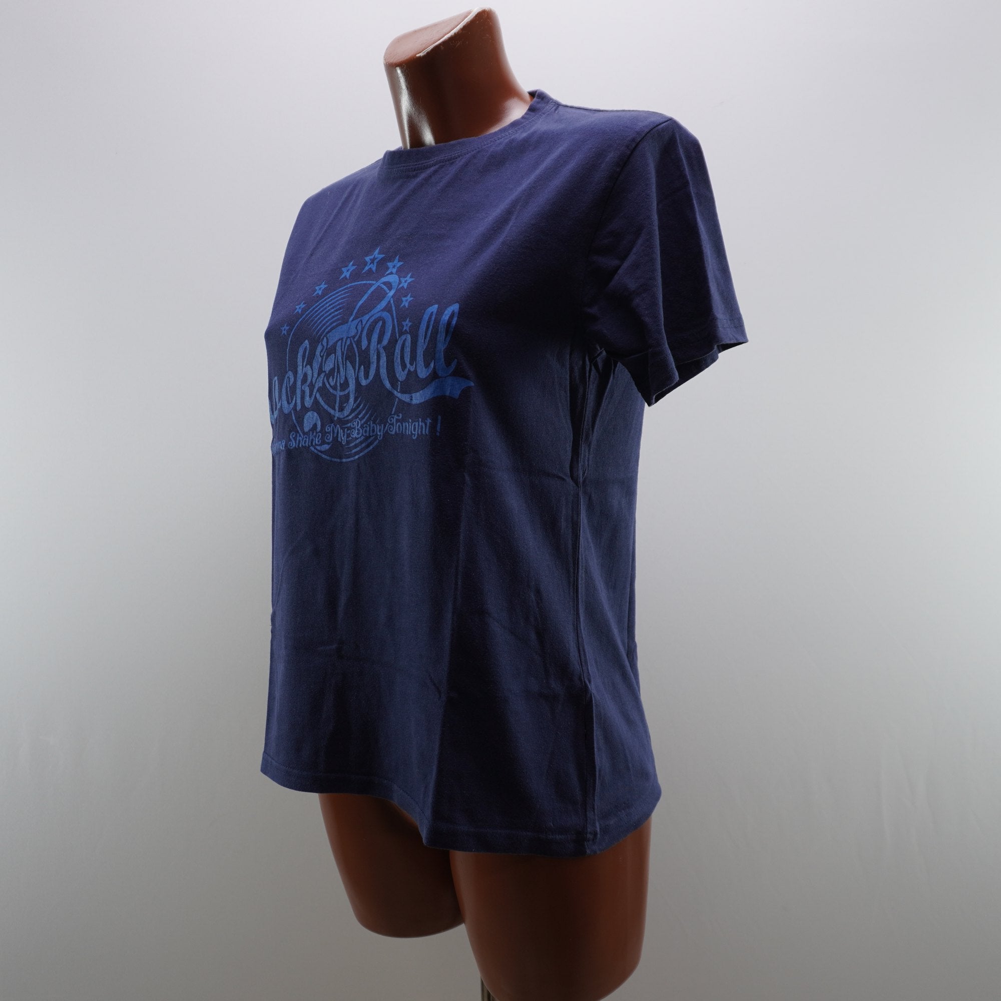 Camiseta Zara para Mujer Usada - Azul Marino, M