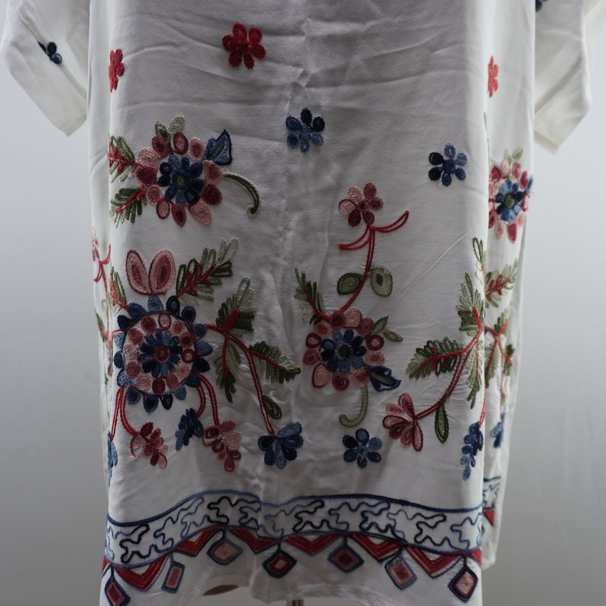 Camiseta de Manga Corta Italian Style para Mujer - Blanco, L, Usada en Muy Buen Estado