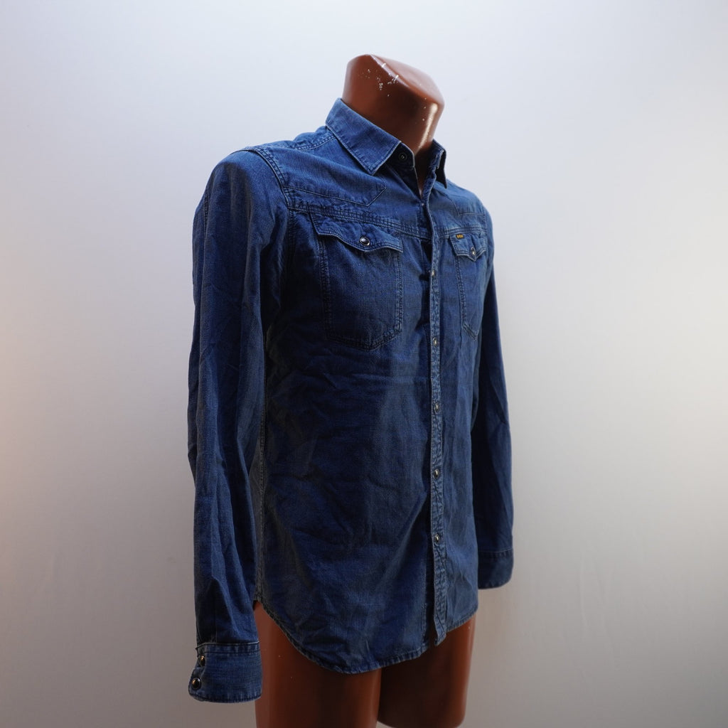 Camisa Henley G-Star para Hombre Usada - Azul, M