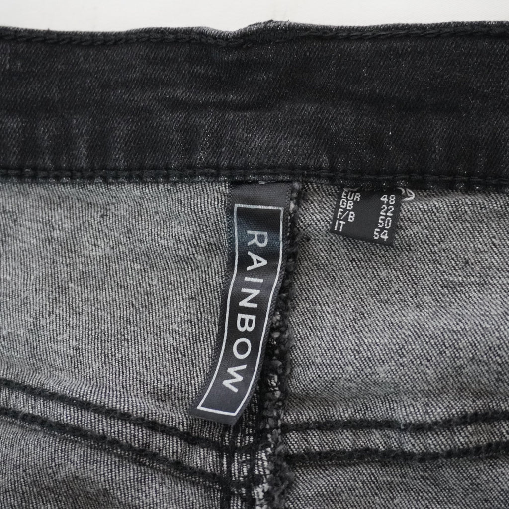 Pantalones Cortos Vaqueros Rainbow para Mujer Usados - Negro, XXXL