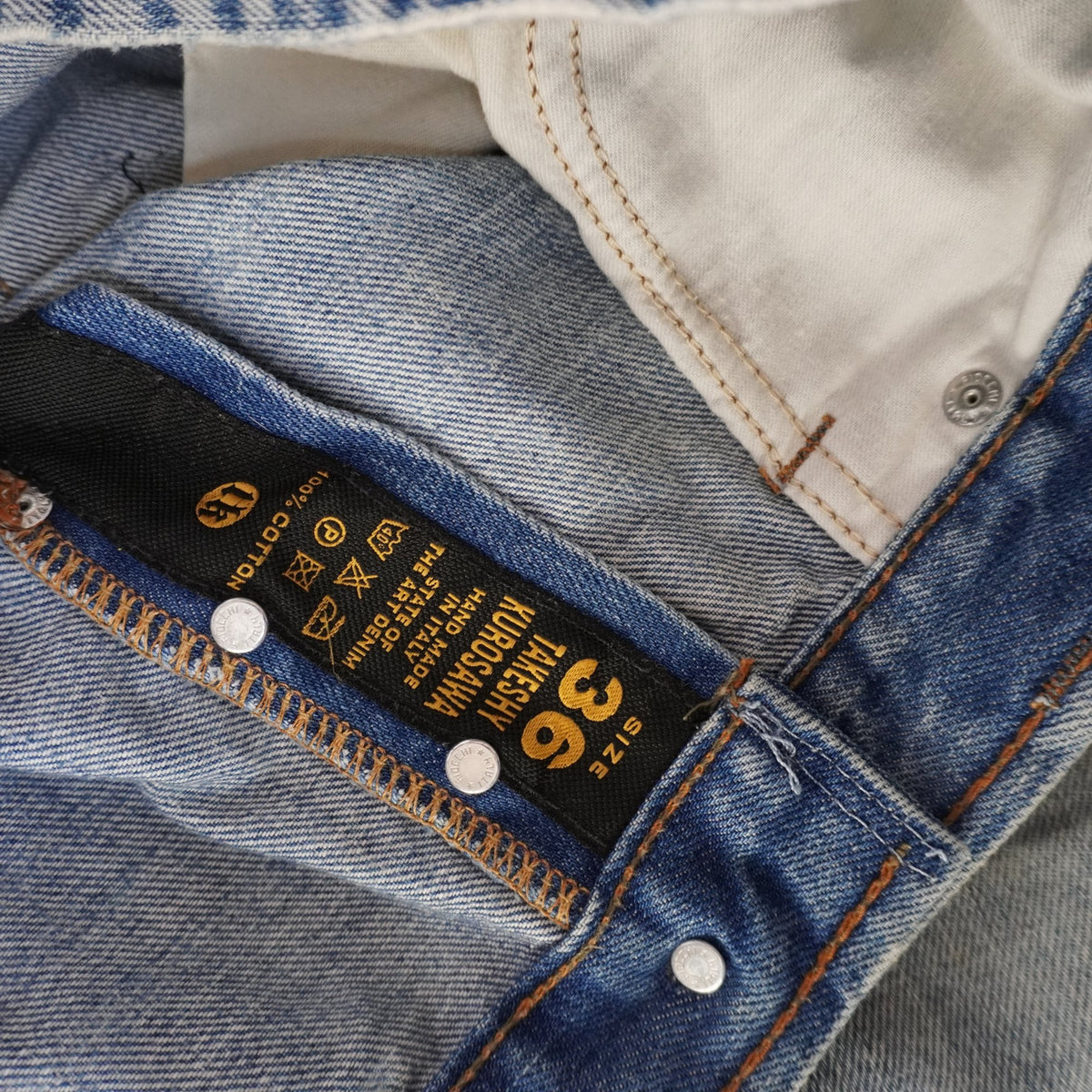 Vaqueros Takeshy Kurosawa para Hombre - Azul, XL Usados en Muy Buen Estado