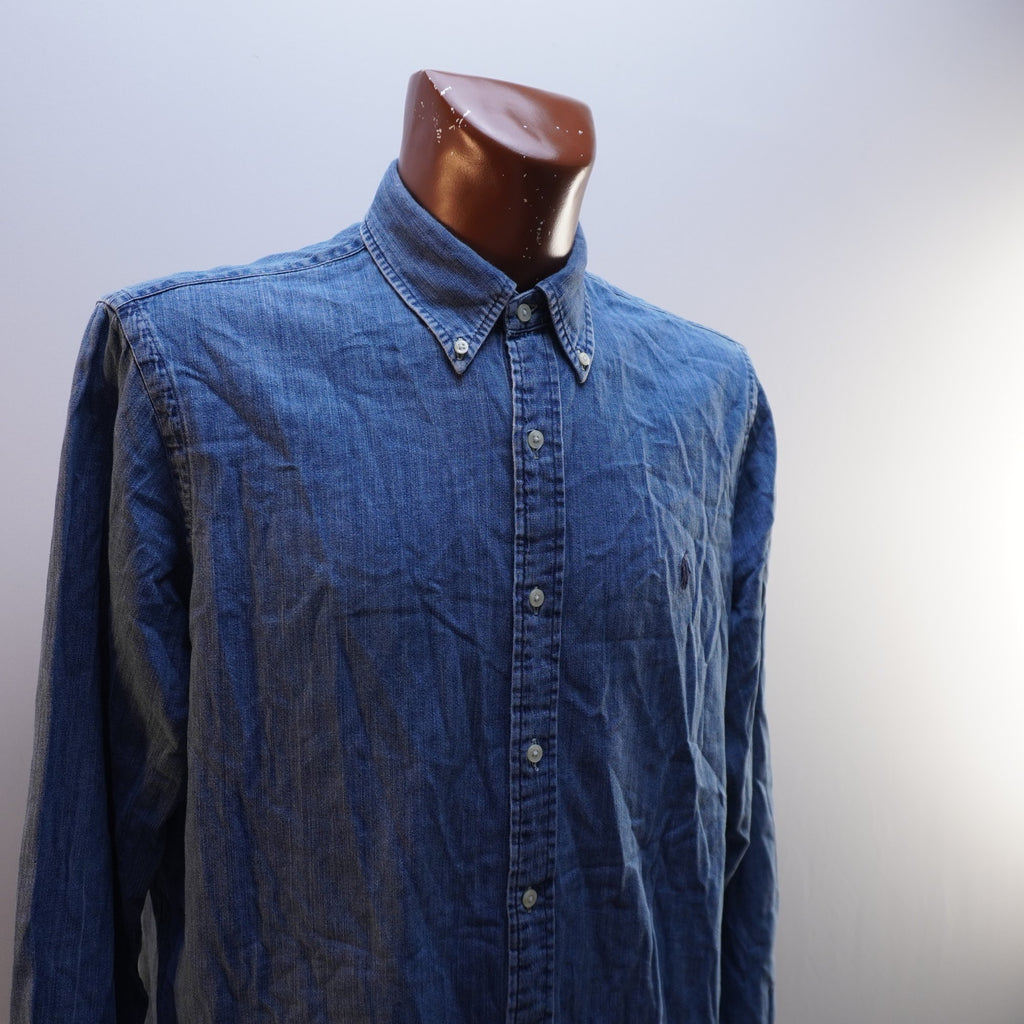 Camisa Henley Ralph Lauren para Hombre Usada - Azul, XL