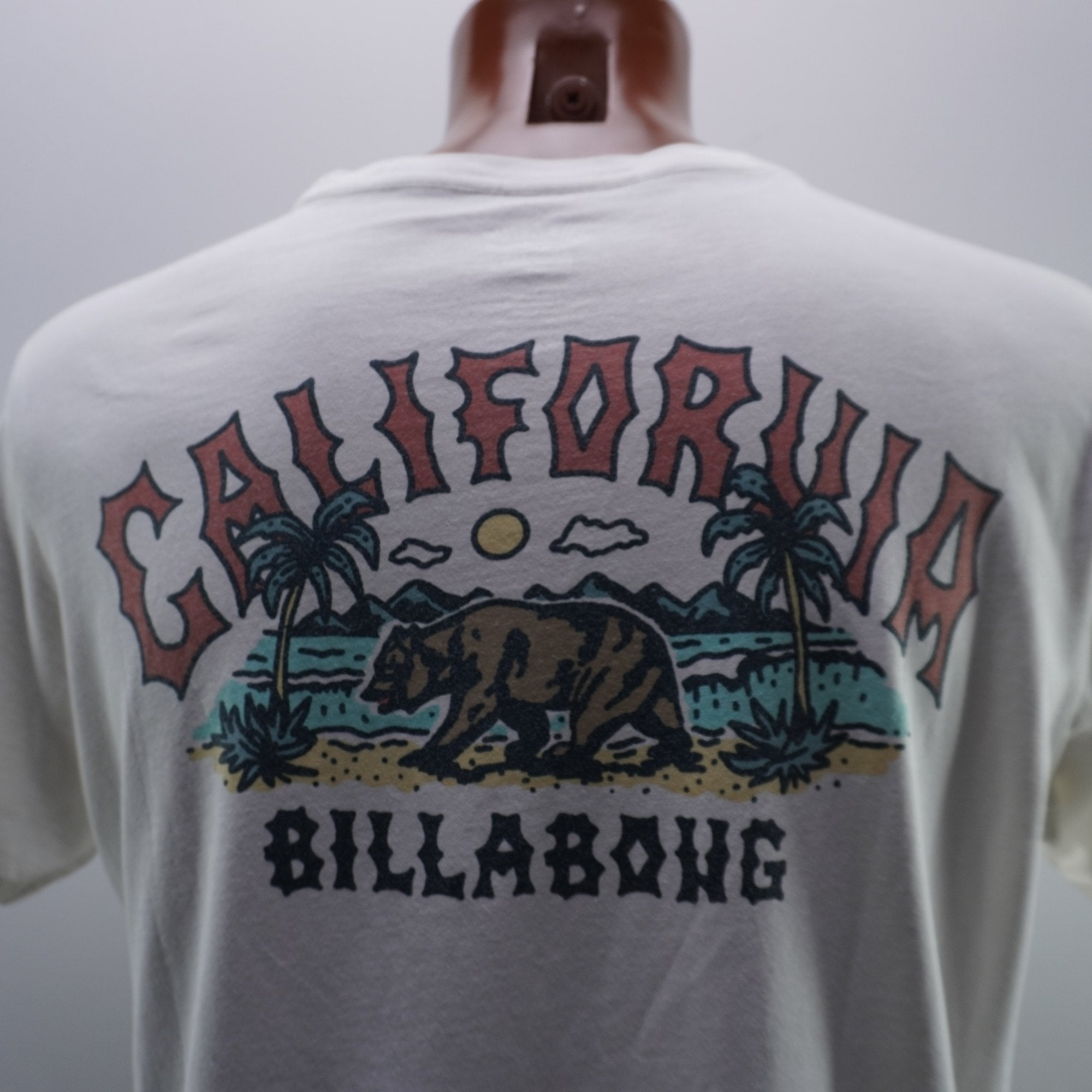 Camiseta de Manga Corta Billabong para Hombre Usada - Blanca, M