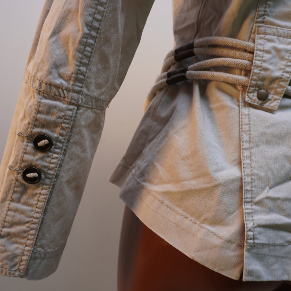 Cazadora Vaquera Caro para Mujer Usada - Beige, M