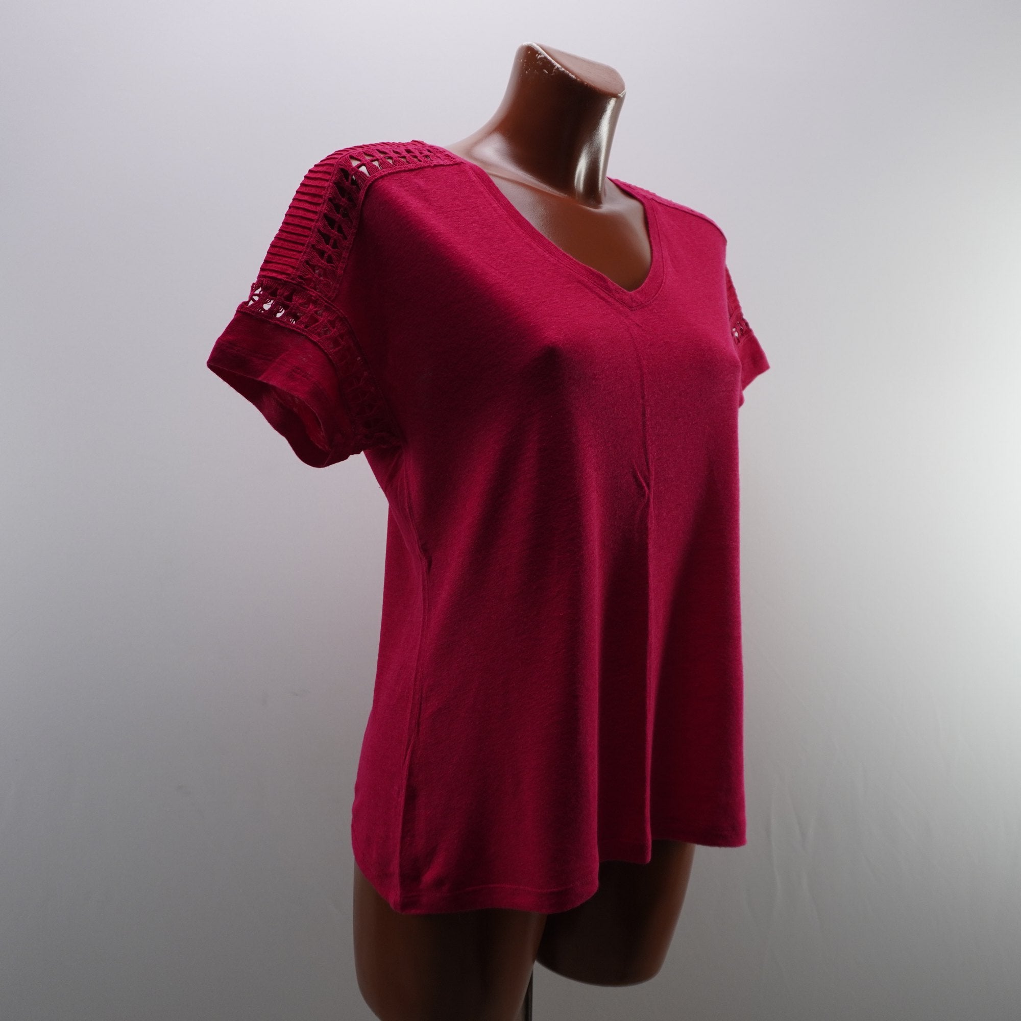 Camiseta de Manga Corta Oysho para Mujer Usada - Roja, M