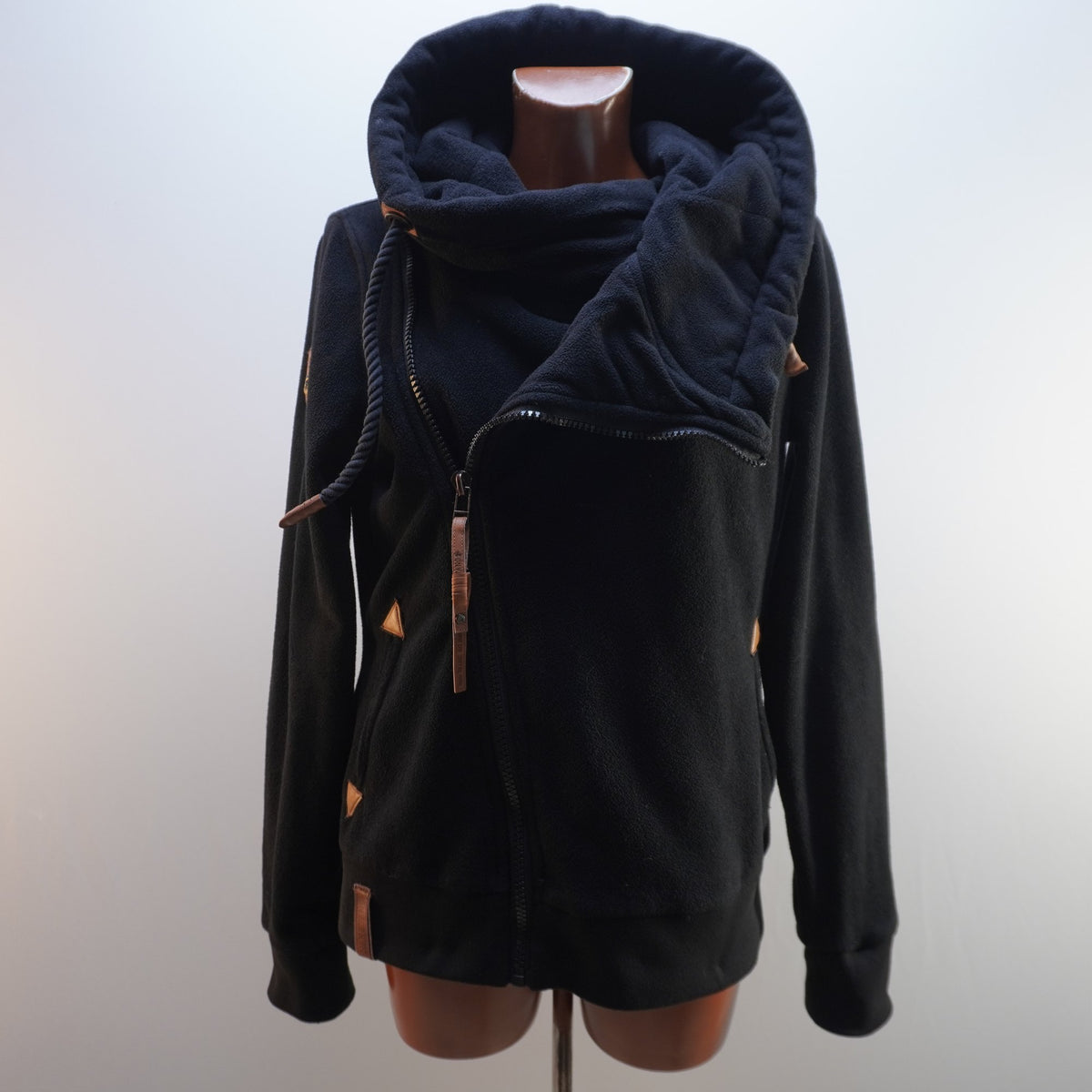 Sudadera con Capucha Naketano para Mujer Usada - Negra, XL