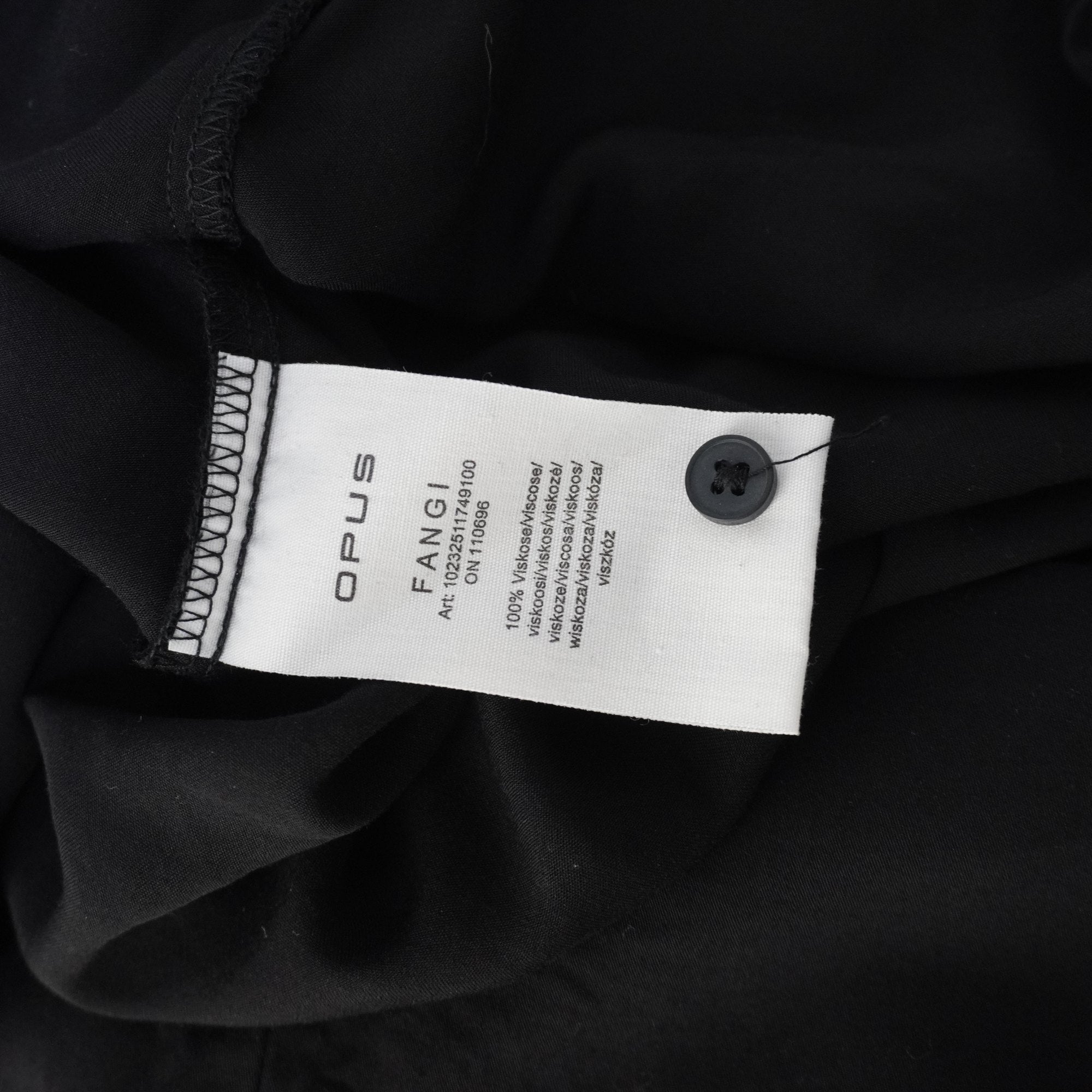 Camisa Henley Opus para Mujer Usada - Negra, Grande (L)
