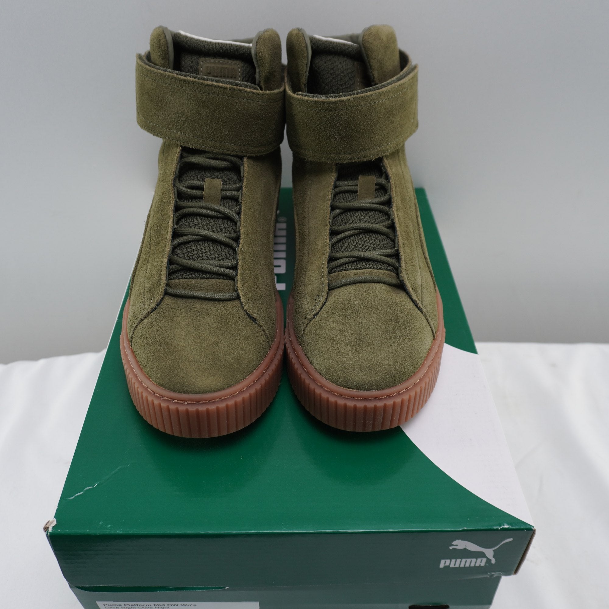 Zapatillas Puma para Mujer Usadas - Verde, Talla 38