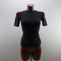 Camiseta de Manga Corta Adidas para Mujer - Negro, Talla 36, Usada en Muy Buen Estado